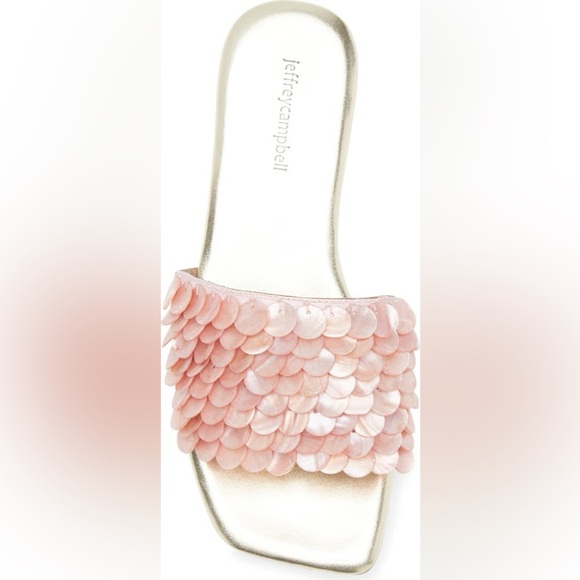 Jeffrey Campbell Women's Slide Sandals Gold and Pink Size 8 - Picture 7 of 11